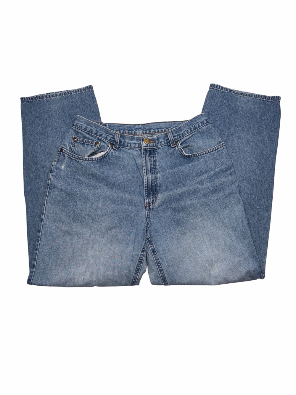 LL Bean Double L Relaxed Fit Straight Leg Jeans Mens W30 Blue Denim